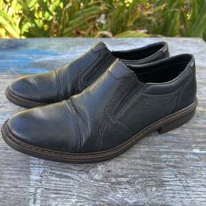 Rieker Celia 51 Black Leather Slip On Loafer Shoes Men’s 10.5 -EU 44 Comfort 910